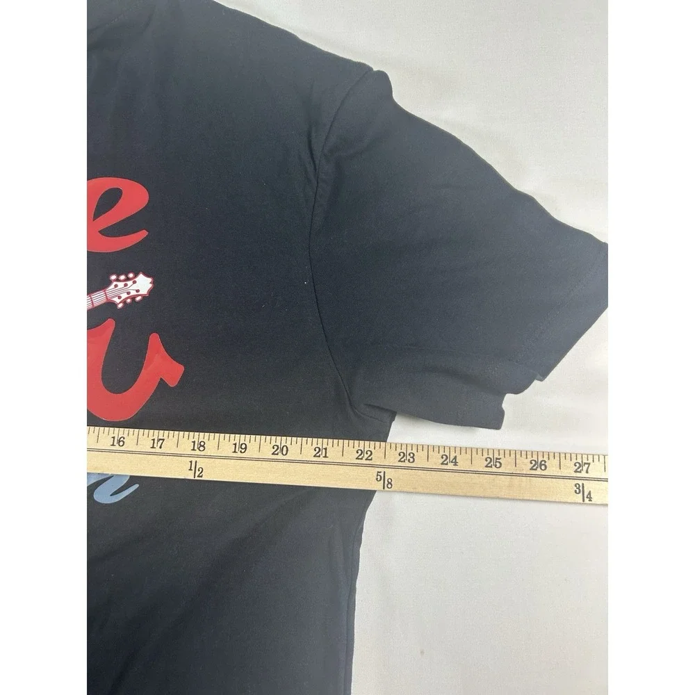 True Religion Men's Silicone USA HS T-shirt Large Jet Black 100Cotton Buddha NWT